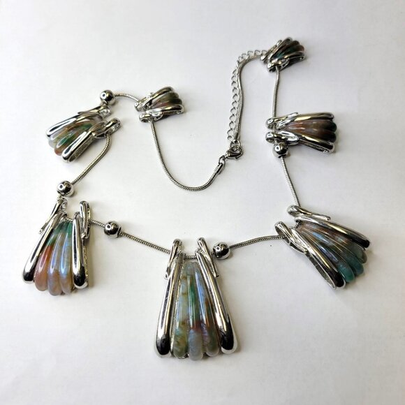 Colourful Bib Statement Necklace - Picture 13 of 16